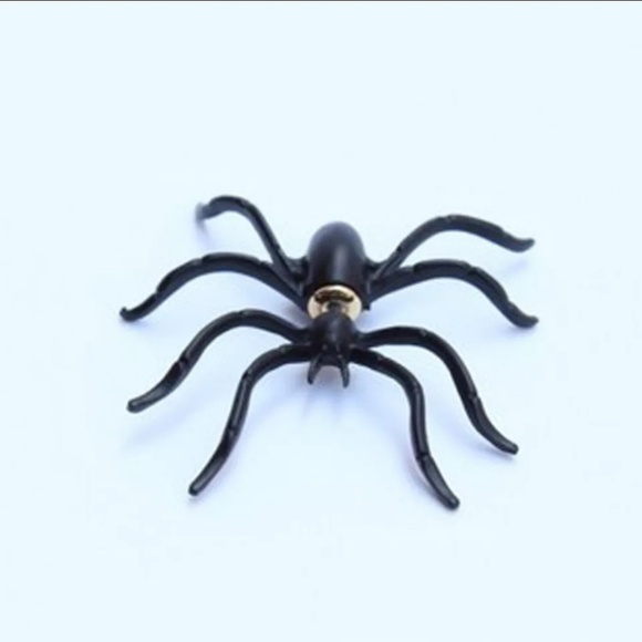 Spider Earring Black 1 piece - Picture 3 of 3